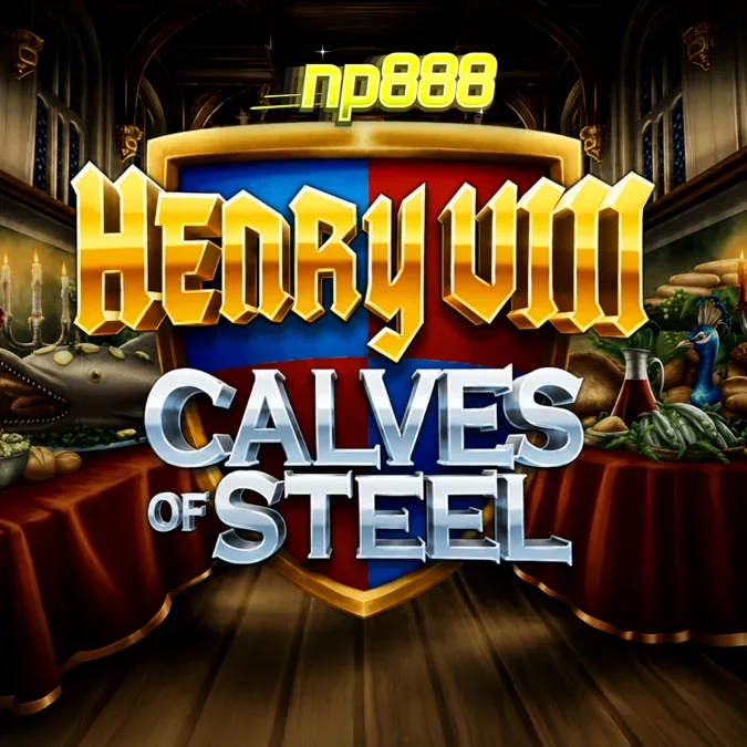 Tampilan visual slot Henry 8th Calves of Steel dengan tema kebugaran Tudor